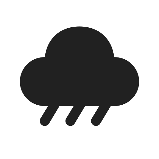 Ic, fluent, weather, rain, filled icon - Free download
