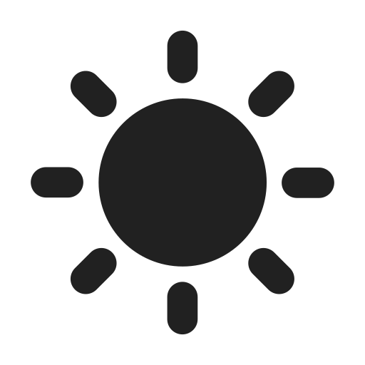 Ic, fluent, weather, sunny, filled icon - Free download