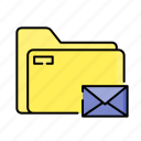 folder, object, essential, website, message, mail