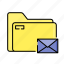 folder, object, essential, website, message, mail 