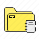 folder, object, essential, website, note, document