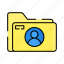 folder, object, essential, website, profile, user, avatar 