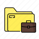 folder, object, essential, website, briefcase, bag, business