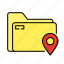 folder, object, essential, website, location, marker 