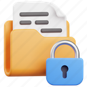 folder, file, document, lock, padlock, security, protection