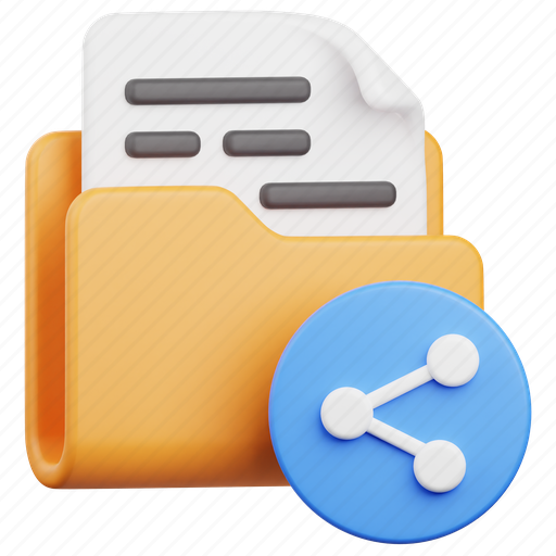 Folder, file, document, data, share, sharing, transfer icon - Download on Iconfinder