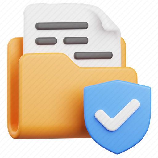 Folder, file, document, security, protection, secure, shield icon - Download on Iconfinder
