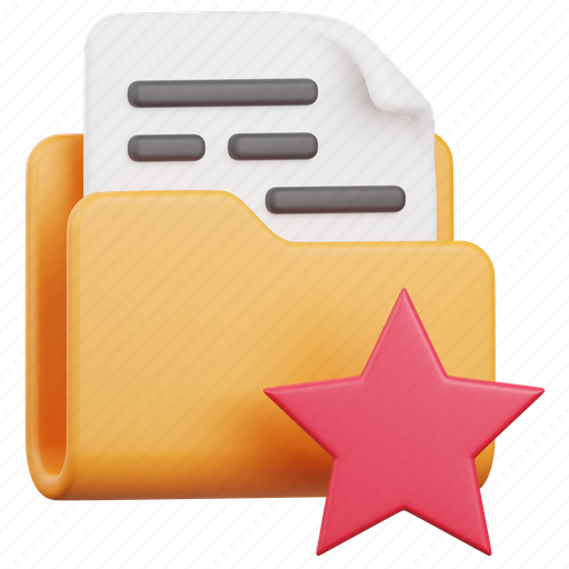 Folder, file, document, favorite, star, like, rating icon - Download on Iconfinder