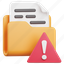 folder, file, document, alert, warning, danger, caution 