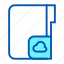 cloud, computer, document, file, folder, ui, user interface 