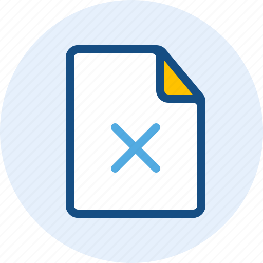 Cross, document, file, folder icon - Download on Iconfinder