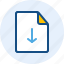 document, download, file, folder 