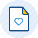 document, favourite, file, folder
