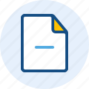 document, file, folder, reduce