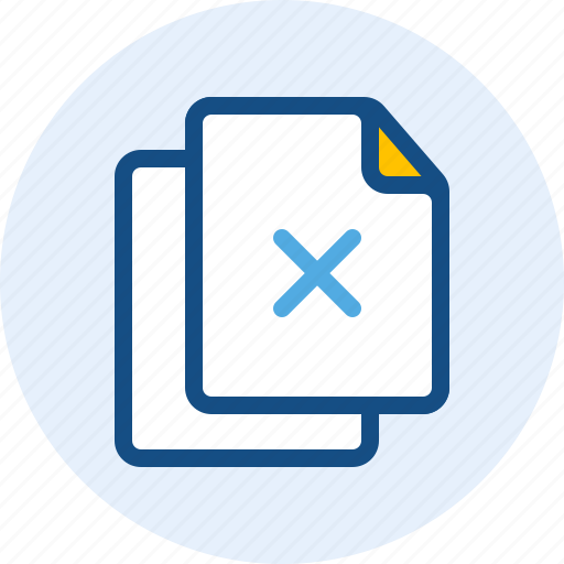 Cross, document, file, folder, multiple icon - Download on Iconfinder