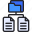 folder, document, storage, file, data, sharing 