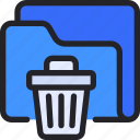 folder, document, storage, trash, delete