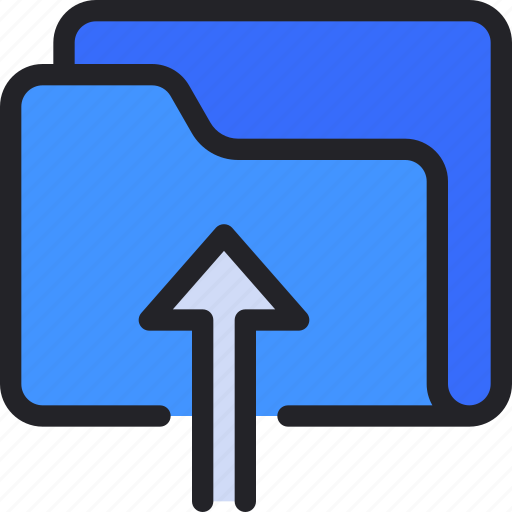 Folder, document, storage, upload, up, arrow icon - Download on Iconfinder