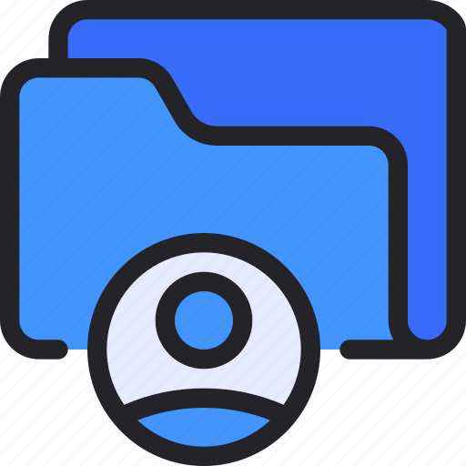 Folder, document, storage, user, people icon - Download on Iconfinder