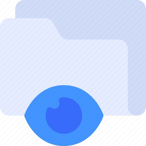 Folder, document, storage, eye, view icon - Download on Iconfinder