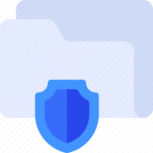 Folder, document, storage, shield, protection icon - Download on Iconfinder