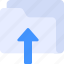 folder, document, storage, upload, up, arrow 