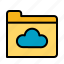 cloud, storage, folder, files, document, file 