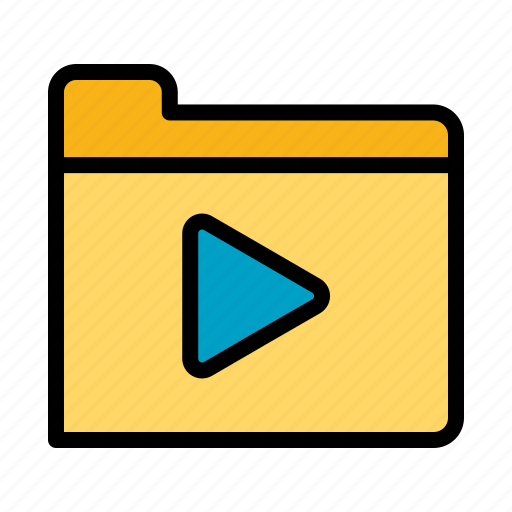 Movie, video, film, folder movie, bookmark icon - Download on Iconfinder