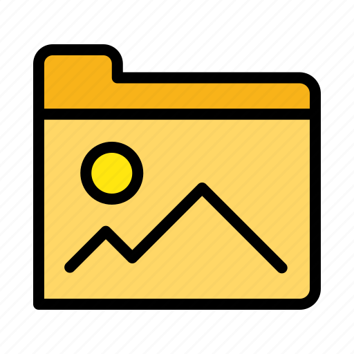 Photo, picture, photography, image, folder image icon - Download on Iconfinder