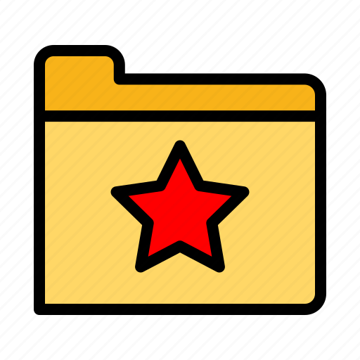 Star, favorite, bookmark, book, folder, files, file icon - Download on Iconfinder