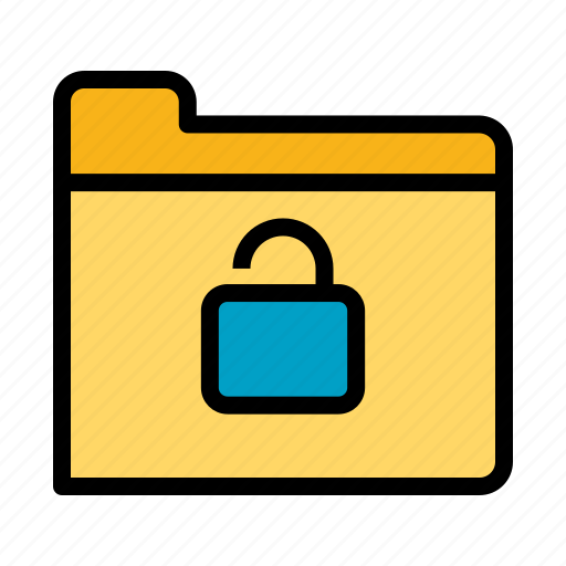 Unlocked, folder, document, file, file type, unlocked folder icon - Download on Iconfinder
