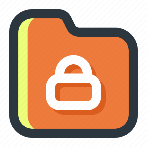 Folder, lock, locked, password, protection, secure, security icon - Download on Iconfinder