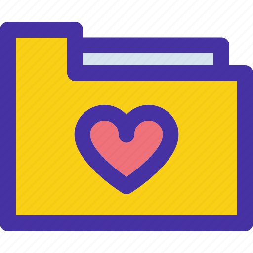 Archive, document, favorite, folder, like, love icon - Download on Iconfinder