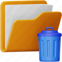 delete, folder, file, document, data, recycle, trash bin 