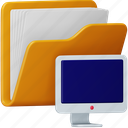 desktop, folder, file, document, data, computer, storage 