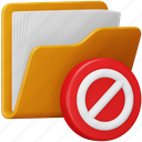 folder, block, file, document, data, ban, forbidden 