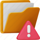 warning, folder, file, document, data, error, danger 