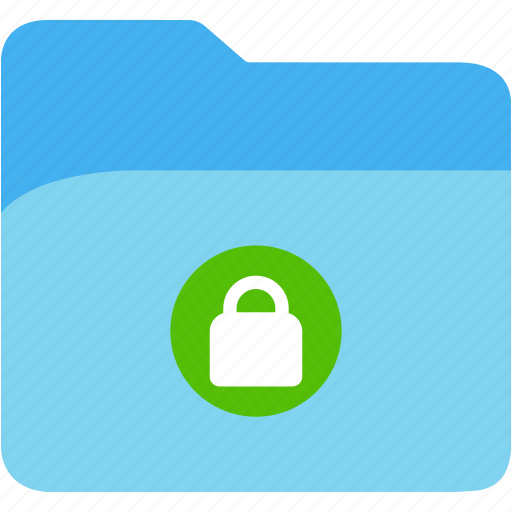 Folder, lock, data, disk, explorer, file, storage icon - Download on Iconfinder