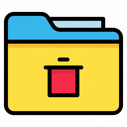 Archive, delete, file, folder icon - Download on Iconfinder
