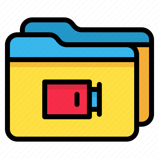 Archive, folder, multiple, video icon - Download on Iconfinder