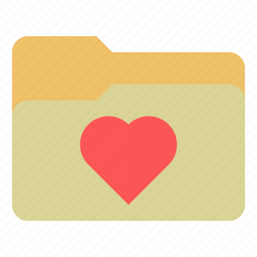 Document, folder, favourite, heart, bookmark, file icon - Download on Iconfinder