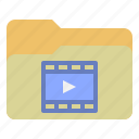 document, folder, film, movie, video, file