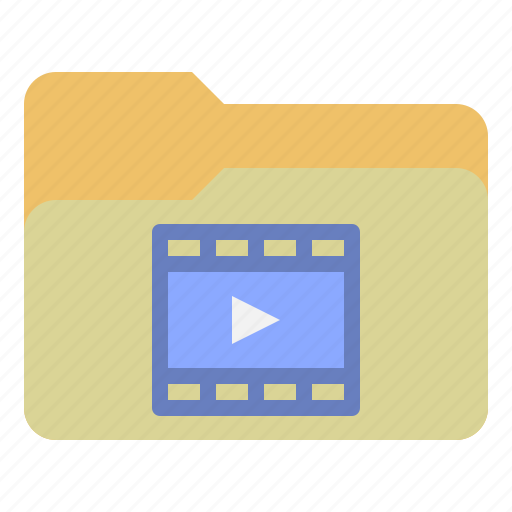 Document, folder, film, movie, video, file icon - Download on Iconfinder