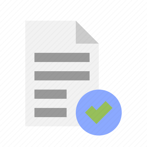 Document, approved, check, file icon - Download on Iconfinder