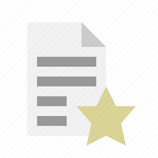 Document, bookmark, favourite, star, file icon - Download on Iconfinder