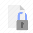 document, lock, security, file
