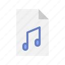 document, music, audio, file