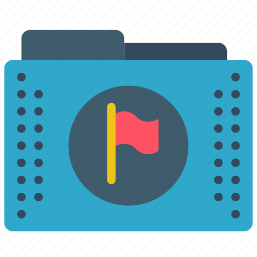 Files, flag, flagged, folder, folders icon - Download on Iconfinder
