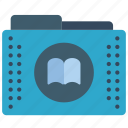 book, bookmarks, files, folder, folders, library