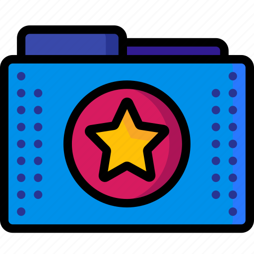 Favourite, files, folder, folders, marked, star icon - Download on Iconfinder